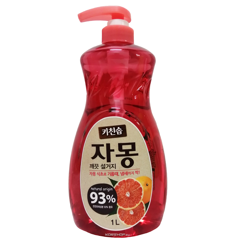 Корейское премиальное дезодорирующие средство для мытья посуды овощей и фруктов в холодной воде Сочный грейпфрут MUKUNGHWA