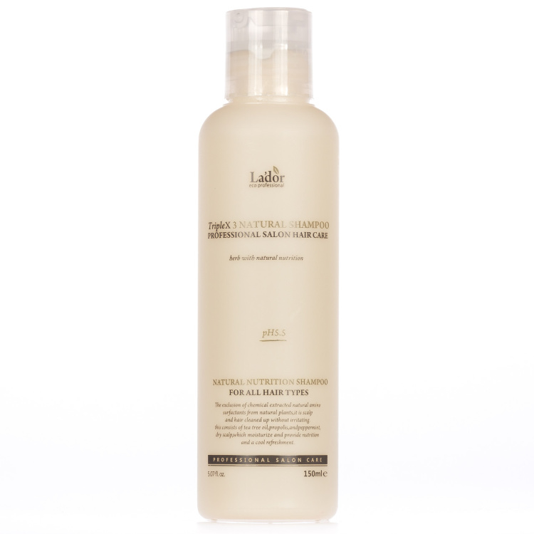Органический шампунь с экстрактами и эфирными маслами  LADOR Triplex Natural Shampoo