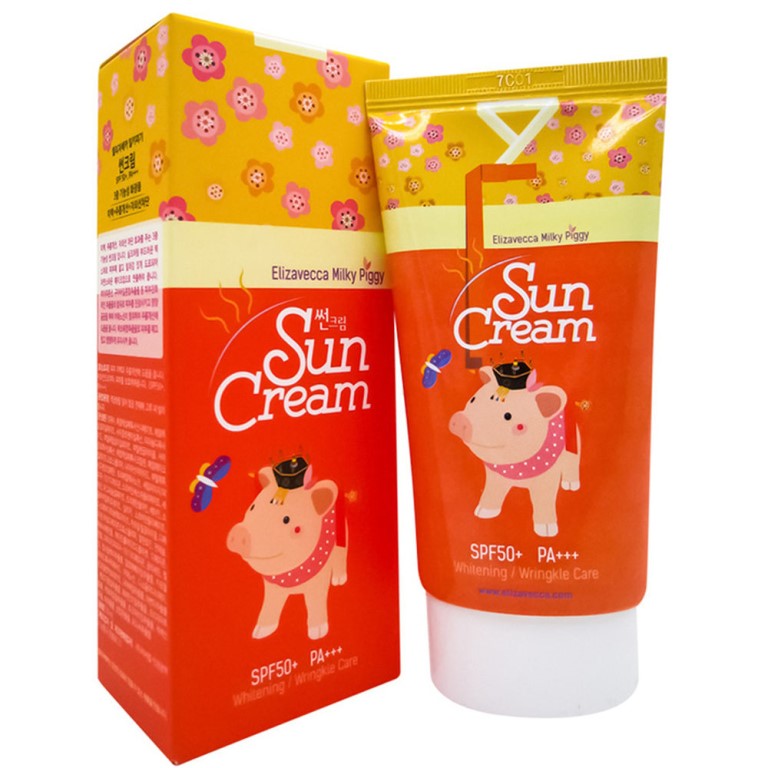 Elizavecca Milky Piggy Sun Cream Солнцезащитный крем SPF50+ 