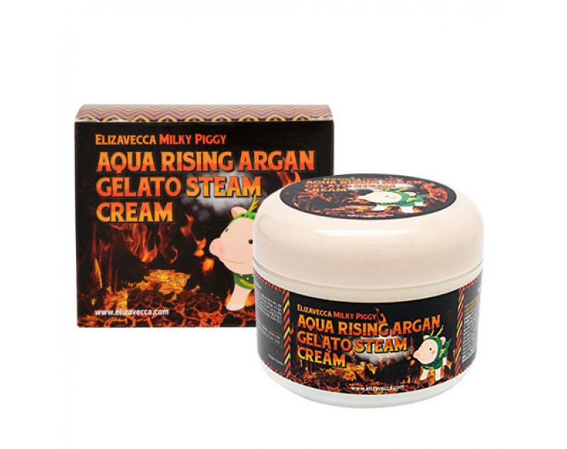 Паровой крем с аргановым маслом Elizavecca Aqua Rising Argan Gelato Steam Cream