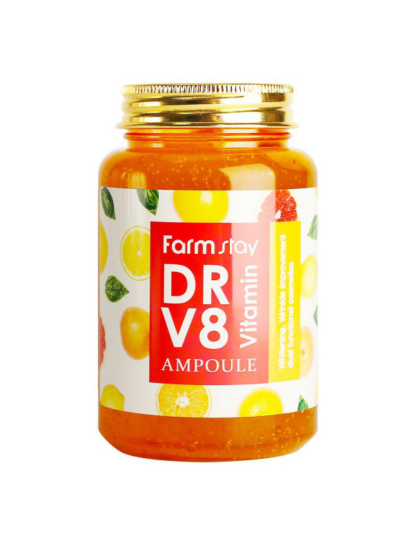 Ампульная сыворотка с витаминами FarmStay Dr-V8 Vitamin Ampoule