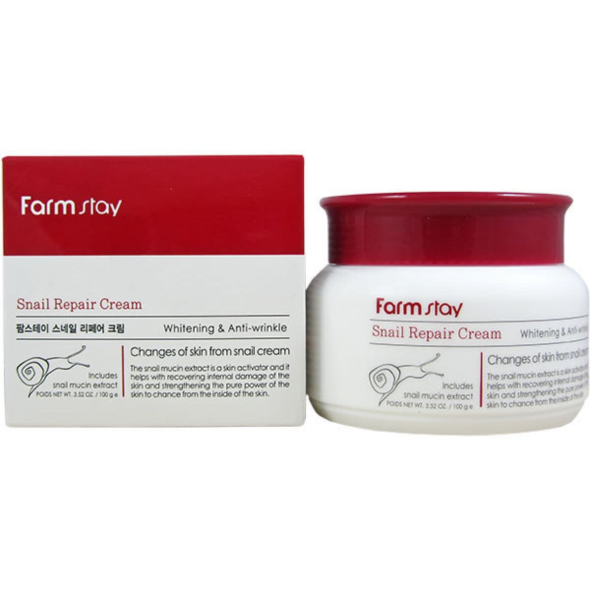 Восстанавливающий крем с экстрактом улитки FarmStay Snail Repair Cream