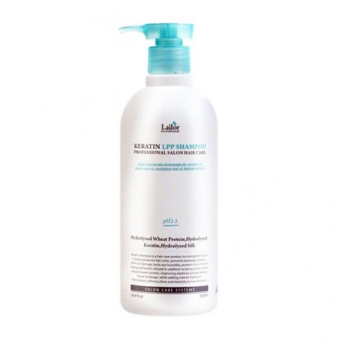 Профессиональный шампунь для ухода за волосами до и после завивки или окрашивания Keratin LPP Shampoo  530мл