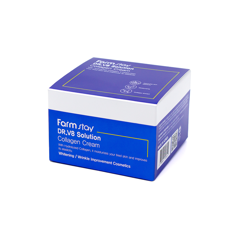 Крем с коллагеном для увлажнения и повышения эластичности кожи FARMSTAY Dr.V8 Solution Collagen Cream