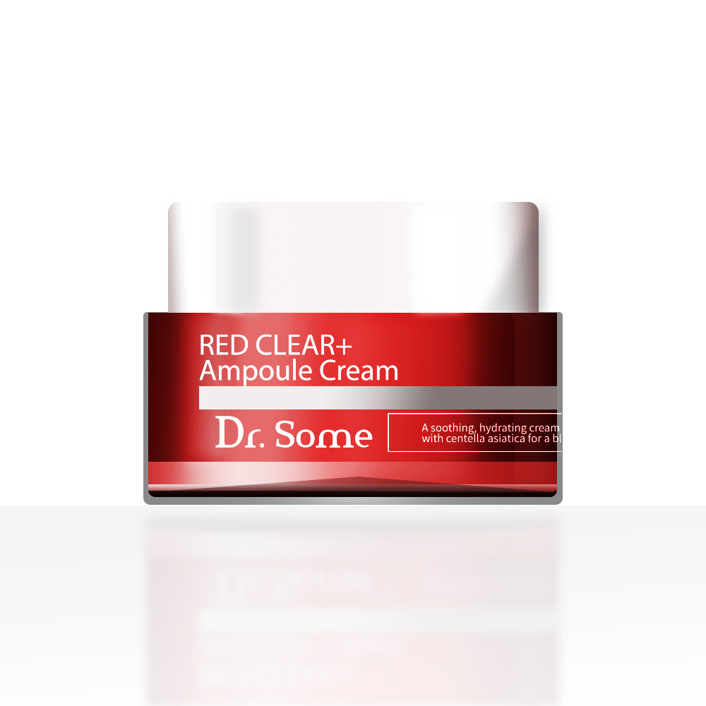 Ампульный крем с центеллой азиатской для снятия раздражений и воспалений на коже лица Med:B Dr.Some Red Clear+ Ampoule Cream