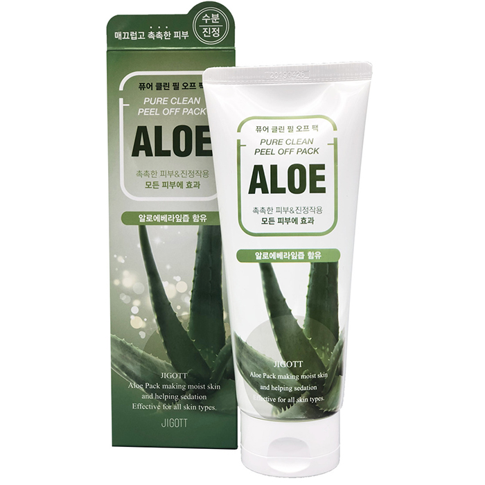 Очищающая маска-пленка с Экстрактом Алоэ Jigott Aloe Pure Clean Peel Off Pack