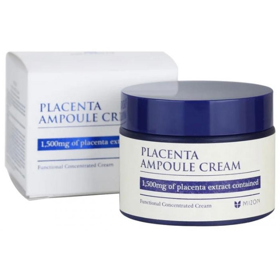 Концентрированный крем для лица с плацентой для возрастной кожи Mizon Placenta Ampoule Cream