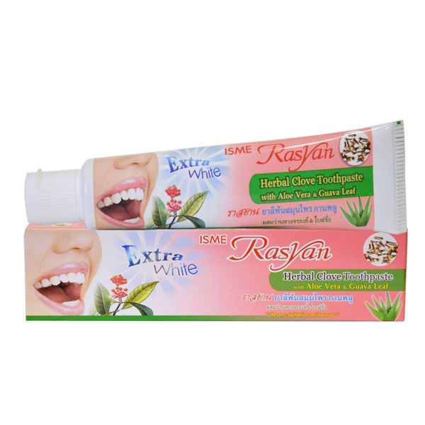 Травяная зубная паста с гвоздикой, алоэ вера и листьями гуавы «Rasyan Herbal Clove Toothpaste with Aloe Vera & Guava leaf»