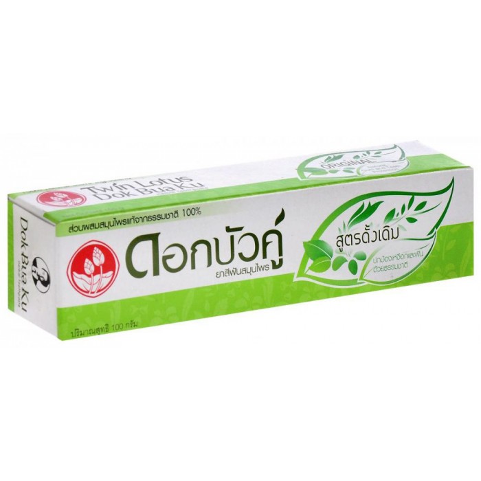Зубная паста Twin Lotus Dok Bua Ku Herbal Toothpaste Original 