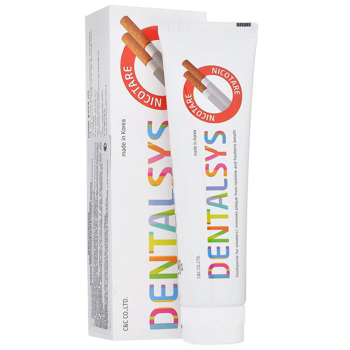 Зубная паста для курящих Dental Clinic 2080 Dentalsys Nicotare Toothpaste
