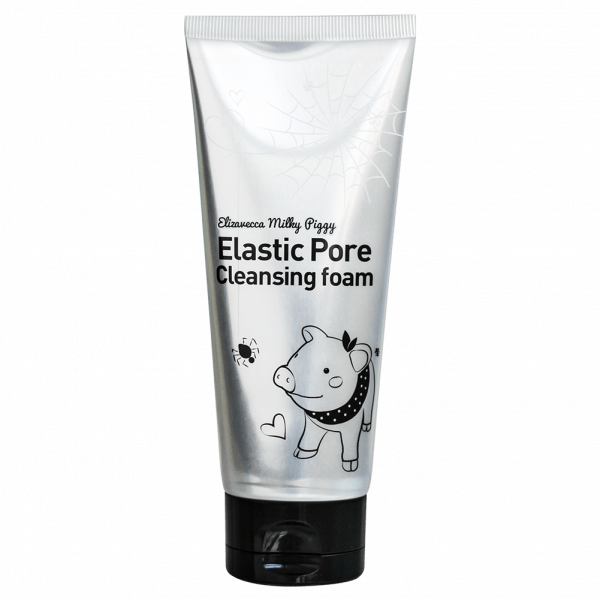 Чёрная маска-пенка для очищения пор Elizavecca Elastic Pore Cleansing Foam