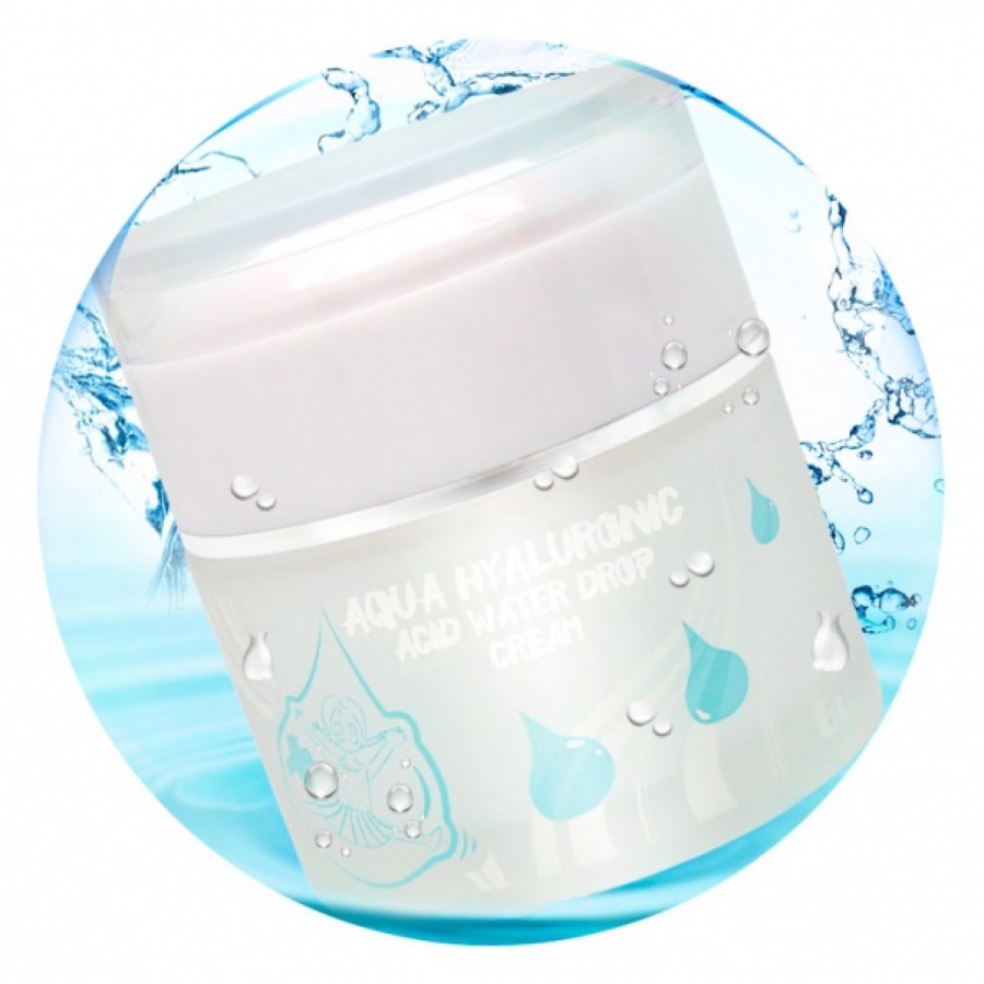 Elizavecca Крем для лица увлажняющий ГИАЛУРОНОВАЯ КИСЛОТА Aqua Hyaluronic Acid Water Drop, 50 мл