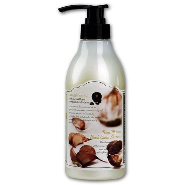 3W CLINIC ЧЕРНЫЙ ЧЕСНОК Шампунь для волос More Moisture Black Garlic Shampoo, 1500 мл 